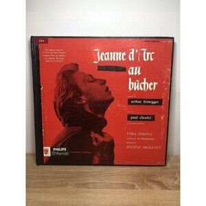 "JEANNE D'ARC AU BÛCHER" Arthur HONEGGER (Coffret 2 LPs 33t. + livre origin.) VG